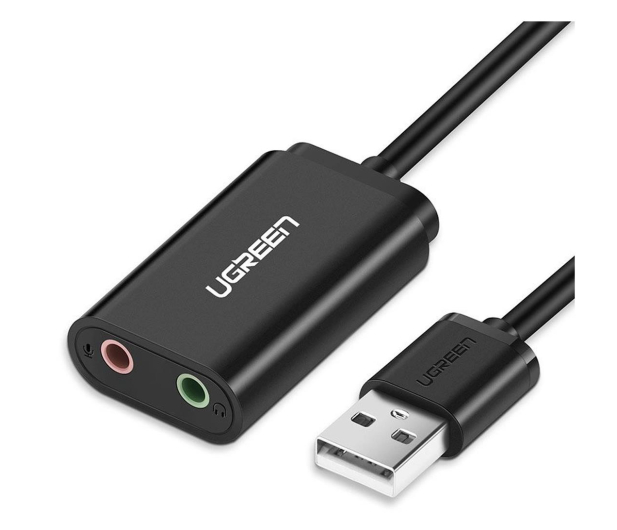 UGREEN Zewnętrzna karta dźwiękowa muzyczna adapter USB - mini jack - 1245602 - zdjęcie